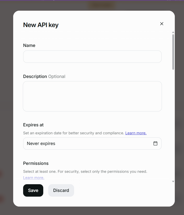 Paddle API Keys