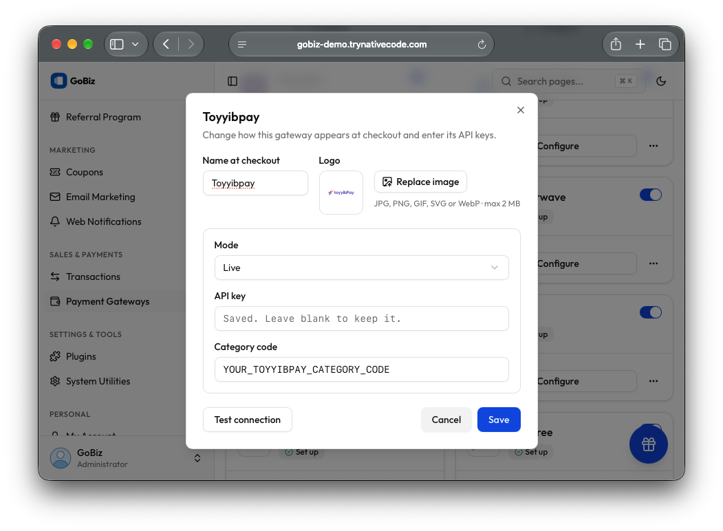 Admin Panel Setup