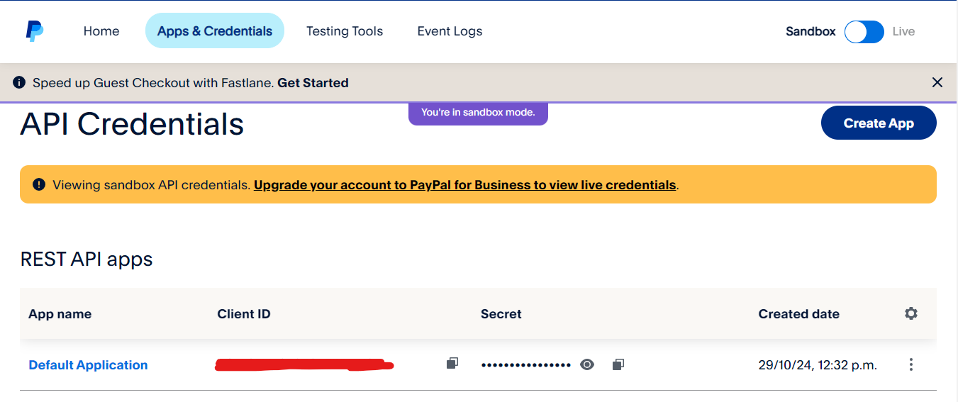 PayPal Installation